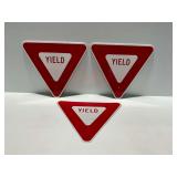 (3) Yield Traffic Signs