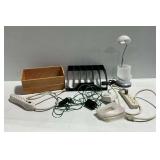 Desk and Office Accessories with LED Lamp and Electrical Supplies