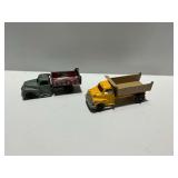 (2) Pressed Steel Toy Dump Trucks