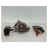 Craftsman Power Tools Including Circular Saw and Drill...both power on