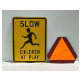 (2) Metal Traffic Signs