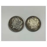 (2) Morgan Silver Dollars 1885 and 1888