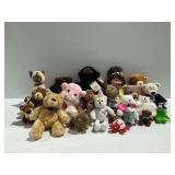 Group of Plush Toys and 1980s Cabbage Patch Kids Doll