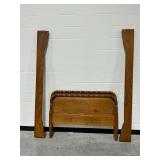 3/4 Size Wooden Spindle Bed Frame