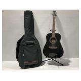 Hohner Acoustic Guitar with Fender Gig Bag...stand not included