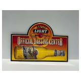 Miller MGD Light Official Darting Center Sign