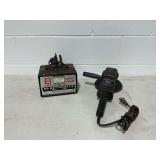 Black and Decker Sander Polisher and Schumacher Electromite Battery Charger...power on