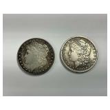 (2) 1888 Morgan Silver Dollars