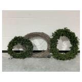 (3) Decorative Wreaths