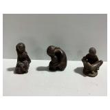 (3) Mid Century Thanhardt Burger Corp. Figures