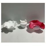 Milk Glass and Fenton Tableware