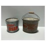 (2) Galvanized Minnow Buckets