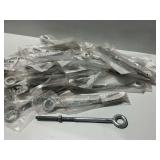 Fabory 3/8-16 x 8 in. Hot Dip Galvanized Steel Eyebolts