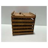 Humpty Dumpty Wooden Egg Crate with Interior Filler Flats