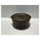 Cast Iron Size 12 Spiked Dutch Oven with Lid and Bail Handle