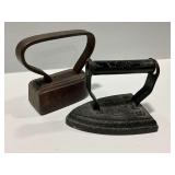 (2) Cast Iron Sadirons