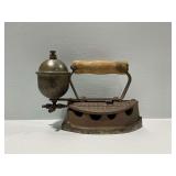 Royal Sad Iron Model D with Wooden Handle