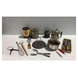 Vintage Kitchen Utensils and Tins