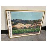 1999 Santa Barbara County Vintners Festival Poster Signed by Betsy Jones