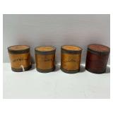 Vintage Wooden Spice Containers
