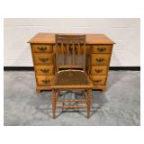 Flanders Wooden Desk with Matching Chair