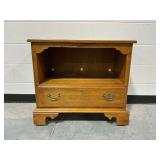 Ethan Allen Wooden Stand with Casters