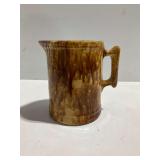 Brown Glazed Stoneware Pitcher