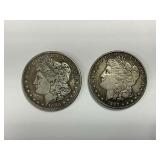 (2) Morgan Silver Dollars 1888 and 1896