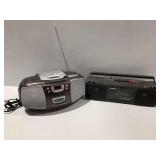 (2) Portable Stereo Systems...power on