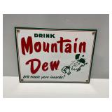Mountain Dew Metal Sign