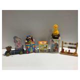 Big Bird Radio, Snoopy Jack in the Box, and Other Collectible Toys