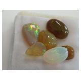 Ethiopian Opal Gemstones Lot, 5.40 Carats Total Weight