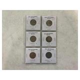 (6) Jefferson Nickels 1939 to 1954