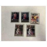 (5) Kobe Bryant Rookie Basketball Trading Cards