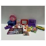Toy Assortment with Etch A Sketch and Shopkins