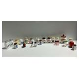 Fire King Milk Glass Shakers, Other Collectible Shakers and Covered Jar