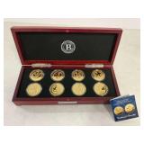 (8) 2017 JFK 100th Anniversary Proof Coins with Case