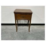 Wooden Sewing Machine Cabinet with Dropleaf Top... no sewing machine