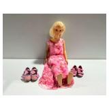 1992 Mattel My Size Barbie Doll with Dress and Shoes
