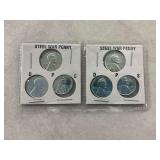 (6) 1943 Steel War Pennies