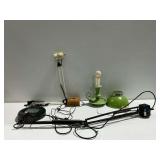 Table Lamp with Magnifying and Desk Lights...all work