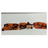 (3) Beistle Diecut Cardboard Halloween Decorations