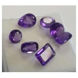 Faceted Amethyst Loose Gemstones Lot...4.60 carats