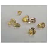 (8) Faceted Lemon Citrine Gemstones 4.00 total carats