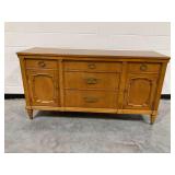 Wooden Buffet with Drawers and Cabinets...see description and photos