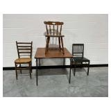 Folding Table and (3) Chairs