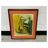 Framed Renoir Print ... Young Girls at the Piano