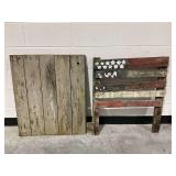 (2) Wooden Decorative Panels
