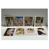 (8) Unframed Prints with Various Subjects