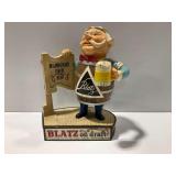 Blatz Beer Metal Promotional Figural Coin Bank